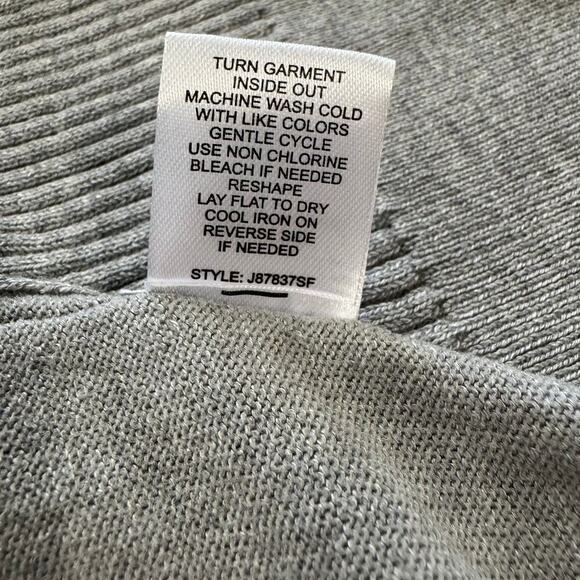 NWOT Love Ellie Open Front Rib Detailing Cardigan Gray Women Size M - Picture 8 of 12